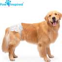 Paw Inspired 20ct Disposable Dog Diapers | Female Dog Diapers Ultra Protection | Diapers for Dogs in Heat, Excitable Urination, or Incontinence (X-Large)