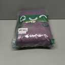 JELLYMONI Sheet Set Queen Size 4pcs Cotton Caramel Easy-Fit 16 Inch Deep Pocket 100% Washed Cotton Soft Breathable (1 Fitted Sheet, 1 Flat Sheet, 2 Pillowcases) Color Purple