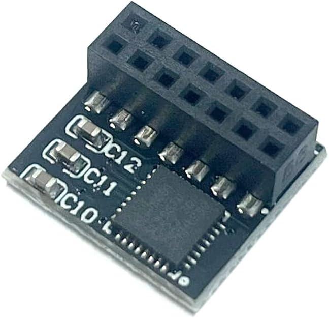 14Pin TPM 2.0 Module TPM SPI Module for ASUS B650-PLUS,B650EM-A,Prime B650M-F, B650M-R,B650M-K,Prime B650M-A,B650M-A AX,B650M-A AX6,B650M-A II,B650M-A WiFi,Prime B650M-A-CSM