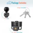 Trailer Lock Fits 2 Inch Ball Couplers, NenNicht 2025 Upgrade Anti Theft Heavy-Duty Steel Trailer Coupler Locks with Secures Safety Chains, Camper Accessories for Travel Trailers Boats Trucks Rvs