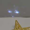 Christmas Tree Topper Star Lighted with 6 Projection Modes,Christmas Star Tree Topper Projector Built-in LED Rotating Lights,3D Glitter Dynamic Projector Party Christmas Decorations (Gold)