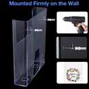 Ripeng 8 Pcs Brochure Holder 8.5 x 11 Inch Wall Mount Flyer Holder Acrylic Literature Clear Magazine Wall Display Hanging Envelope Display for Pamphlet File Home Office Supplies