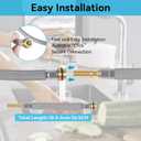 88624000 Pull-Out Hose Replacement for Hansgrohe&Grohe Kitchen Faucets59-Inch Premium Spray Hose with Brass Connectors, Compatible with 95507000, 95506000&48293000Durable Pull-Down Faucet Hose Kit