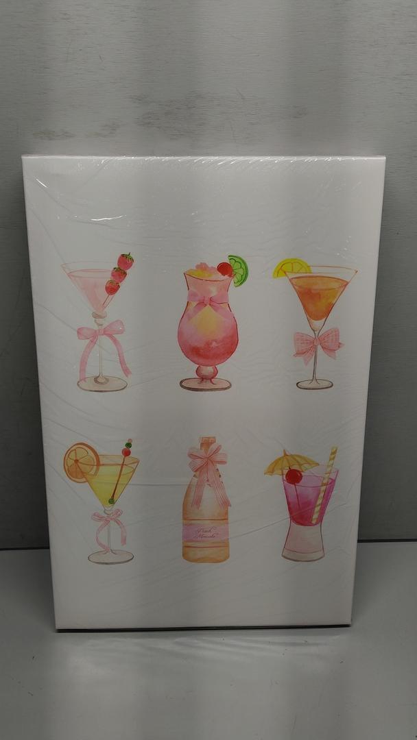 pink home decor 16x24 3 peice