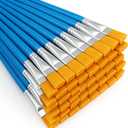 40 Piece Flat Paint Brushes,1 Inch Craft Paint Brushes, Large Acrylic Paint Brush for Watercolor, Oil Painting, Acrylic,Big Paint Brush for Oil Paint and Body Painting Crafts, Rock Painting