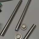 Mcrbeay Shower Curtain Rod, 1" Diameter Heavy Duty Tension Shower Rod, Non Slip Adjustable 28-46 inch No Drilling Shower Curtain Rods Spring Tension For Bathroom, Shower Stall, No Rust, Nickel