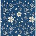 Waffle Microfiber Blue Kitchen Towels - Quick Dry, Absorbent, Reusable Cleaning Dish Towels, Lightweight Tea Towels & Hand Towels, Sustainable Decorative Cloth Dish Towels,30x18 Inches Asia Style