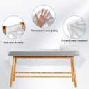 EBoot 100pcs 47" x 90" Disposable plastic Massage Table Sheets Spa Massage Treatment Bed Cover Transparent Beauty Bed Waterproof Film Couch for Tattoo Beauty Chair Sofa Spa Beds Furniture Supplies