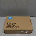 Veise Keyless Entry Door Lock with 2 Lever Handles - Electronic Keypad Deadbolt, Auto Lock, Back Lit & Easy Installation Design, Front Door Handle Sets, Satin Nickel