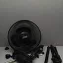 Comfort Zone 16-Inch Oscillating Pedestal Fan  3-Speed High-Velocity Cooling, Adjustable Height & Tilt, Quad-Pod Folding Base, Black  ETL Listed