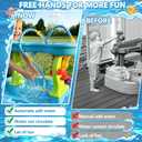 okcool Rechargeable Water Table Pump with Huge Water Output,Water Flow Rate up to 8L/min (2.11 GPM),Kids Sand Water Play Pump,Octopus-Shaped Design,Suitable for Most Water Table on the Market