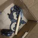 Cast Iron Toilet Paper Roll Holder Wall Mounted Vintage Rustic Tissue Roll Holder Decor for Kitchen and Bathroom Included Screws and Anchors