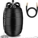 3 Inch Inflatable Pipe Plug Sewer Test Plug with 39.37" Hose and Chain, Inflatable Balloon Rubber Plug for Water Pressure Testing, Water Flow Blocking, and Pipe Leak Inspection