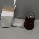 Motoparty Engine Air Filter kit for 2006-2021 Yamaha YFM700 Raptor, 2013-2021 YFM700R & YFM700R SE, W/Intake & Holder Adapter (Silver)