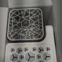 5-in-1 Electric Makeup Brush Cleaner & Dryer Machine- Portable Automatic USB Cosmetic Brushes Cleaner Tool with Deep-Clean Silicone Brush for All Size Brushes (Contour, Eyeshadow, Blush) (Pearl)