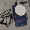 FOUR E'S SCIENTIFIC 5 Inch Magnetic Stirrer Hot Plate Max Temp 280/536F | Max 5L Stirring Capacity | 100-1500RPM | 110V | Laboratory Hot Plate with Temp Probe Sensor & Stir Bar (Not Include Stand