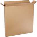 BOX USA Side Loading Shipping Boxes Large 30"L x 5"W x 30"H 10-Pack - Corrugated Cardboard Box for Moving, Mailing, Packing, Packaging and Storage