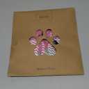 PUPTECK Anti Slip Dog Socks 2 Pairs with Double Grippers for Hardwood Floors, Shoes for Hot/Cold Pavement, Boots & Paws Protectors to Prevent Licking, Traction Booties for Senior Small Large Dogs (Pink(Wave))