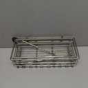 HapiRm Hanging Shower Caddy Organizer - No Drilling Shower Organizer with Hooks, Rustproof & Waterproof 304 Stainless Steel Bathroom Shelves - Brushed Nickel