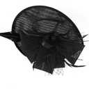 Women’s Cocktail Fascinators Headband Tea Party Fascinator Hat Church Headpiece Hat Derby Fascinators Hat Black