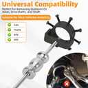 CV Axle Puller for UTV/ATV, 3.75 inch CV Axle Shaft Puller Tool Kit, Heavy Duty CV Axle Removal Tool with Slide Hammer for Cars, Trucks, ATV & UTV, Heat Treated CV Joint Removal Tool