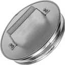 Vent Systems 8" Metal Tee Cap with Handle. Galvanized Steel End Cap. Dryer Vent Cover. Dryer Duct End Cap. 8In Steel End Cap. Steel Plug 8 Inch. Round Metal Duct Fitting.