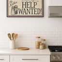 Funny Kitchen Sign Wall Decor, Help Wanted Sign, Coffee Bar Sign, Rustic Farmhouse Kitchen Decor, Vintage Wooden Kitchen Sign, Coffee Station Decor, Funny Kitchen Wall Art, Gift for Coffee Lovers.