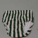 Infant Baby Boys Swim Diapers Washable Reusable Swimming Diaper Waterproof Swim Pant Green Striped Swimsuit 9-12 Month
