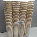 200 Pcs 4oz Paper Espresso Cups Ripple Wall Hot Cups For Coffee Disposable Coffee Cup Paper Hot/Cold Drinking Cups for Party, Picnic, Travel and Events (Kraft Paper Color)