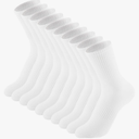 Irisbear Womens Crew Socks Casual Athletic Gym LightWeight Thin Cotton Socks 6 Pairs