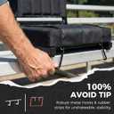 SPORT BEATS Stadium Seats with Back Support Bleacher Chairs with Back and Cushion Thick Padded Bleacher Seats Includes Shoulder Strap