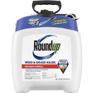 Roundup Weed and Grass Killer with Pump 'N Go 2 Sprayer, Use in and Around Flower Beds, Trees & More, 1.33 gal.