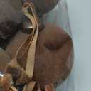 Liliful 15 Pcs Velvet Christmas Balls Bulk Flocked Christmas Tree Ball Ornaments Plastic Xmas Decorative Hanging Ornaments(Brown,3.15 Inch)