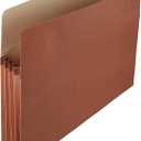 Amazon Basics Expanding File Folder Organizer with Pockets, Letter Size, 3.5-Inch Expansion, 25-Pack, 9.5 x 11.75 Inches, Brown