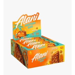 Alani Nu Protein MUNCHIES, High Protein Gluten-Free Bars, 18g Protein, Low-Sugar (6G) Low-Carb Healthy Snacks, 12 Individually Wrapped Bars (EXP 04/30/27)