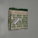 jinchan Striped Linen Kitchen Curtains 30 Inches Length Tier Curtains Farmhouse Modern Cafe Style Small Window Treatments Airy Light Filtering Rod Pocket for Living Room Bathroom 2 Panels Tan