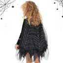 IKALI Black Witch Costume for Kids, Classic Black Witch Dress up for Girls Toddlers (8-10 Years)