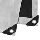Amazon Basics Multi Purpose Waterproof Poly Tarp Cover with Grommets, 20 x 20 ft, 10MIL Thick, Brown/Silver, 1-Pack