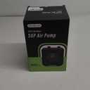 Paddle Board Pump Electric, Rechargeable 20 PSI High Pressure SUP Pump, Portable Dual-Stage Inflation, Auto-Off & 12V DC, for Paddle Board, Kayaks, Mattress, Kite Wings, Tents (Black)