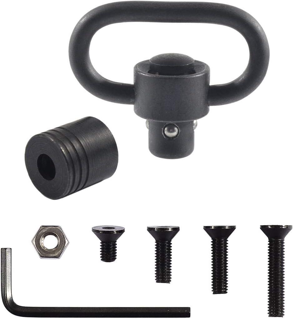 QD 1.25 Inch Swivels Mount Quick Detach Loop Base Kit with 4 Screws + 1 nut + 1 Wrench