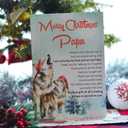 5 x Christmas Card for Papa, Grandpa Merry Christmas Greeting Cards with Envelope and Seal, Christmas Gift for Papa, Grandpa, Grandparents, Xmas Gift Ideas