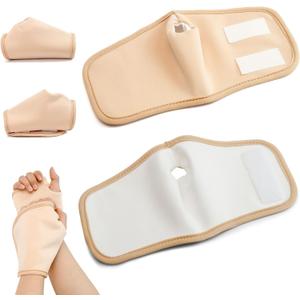 2pcs Castor Oil Packs for Hands, Reusable Hand Castor Adjustable Self-Adhesive Castor Oil Pads Hand Wraps Comfort Fit