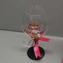 Happy Birthday Wine Glass for Women | Fun Gift Idea for Best Friend, Sister, Mom, Grandma, Aunt, Mimi, Teacher | Fabulous Any Age Bday Girl Present for Her | Big Glitter Decorated Glassware
