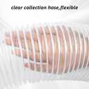 4"x10' Dust Collection Hose, 4 Inch Collector Flexible Tube with 2 1/2" Port Puncture Resistant PVC Dust Fume Collection Hose for Woodworking Welding Extraction Abrasion Resistant Heavy Duty Design