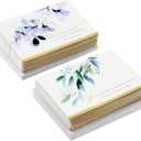 Hallmark Funeral Thank You Cards Assortment, Watercolor Flowers (50 Thank You for Your Sympathy Cards with Envelopes), 5.19 inches x 3.75 inches