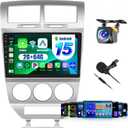 2+64G Radio for Dodge Caliber 2007-2012 CarPlay Car Stereo Android 15 Touchscreen 10.1" Android Auto Backup Camera GPS EQ 28UI