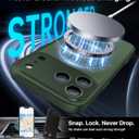 7 x Magnetic Shockproof for iPhone 17 Pro Case,Upgraded[Camera Protection][Compatible with Magsafe][Non-Slip][Mil-Grade Protection] Slim Translucent Matte Phone Case for iPhone 17 Pro,Forest Green