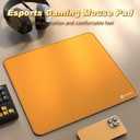 ATTACK SHARK CM02 Gaming Mouse Pad for Esports Speed Large Mouse mats for Desk Waterproof Surface Stitched Edges and Anti-Slip Rubber Base Size L Laminate 17.72 x 15.75 x 0.16 Orange