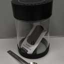 Electric Vacuum Coffee Canister, 1.3L Glass Airtight Food Storage Containers with Smart Pressure Sensor, Automatic Coffee Bean Container Rechargeable with LED Display Window for Kitchen Food Storage