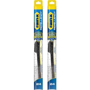 Rain-X 810364 Repellency Water Repellent Wiper Blades, 24" Windshield Wipers (Pack of 2), All Weather Streak-Free for Enhanced Visibility w/Water Repellency Formula